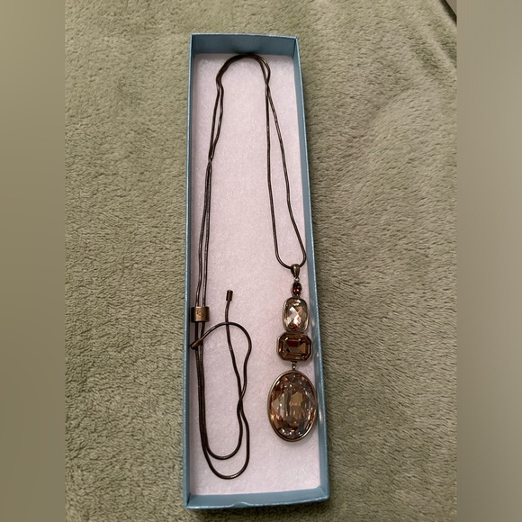 Touchstone Crystal Stacked Sparkle Pendant - Picture 3 of 3